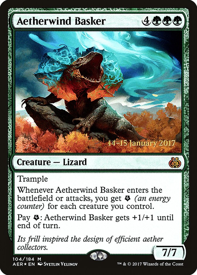 Aetherwind Basker [Aether Revolt Prerelease Promos] | Fandemonia Ltd