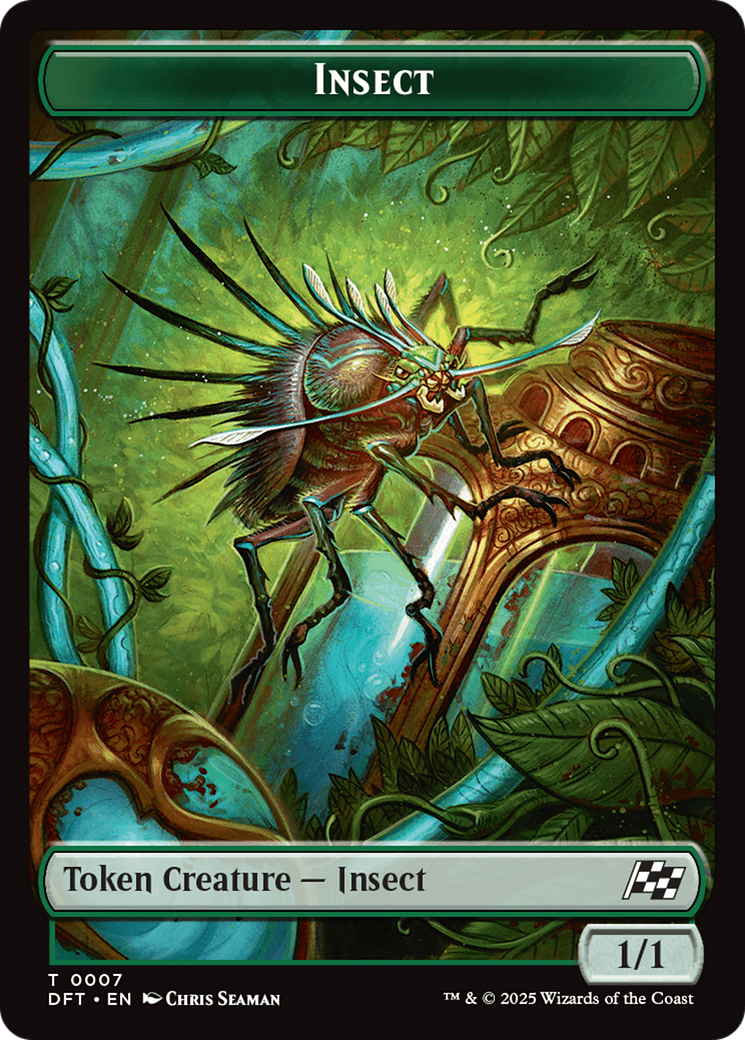 Insect // Elephant Double-Sided Token [Aetherdrift Tokens] | Fandemonia Ltd