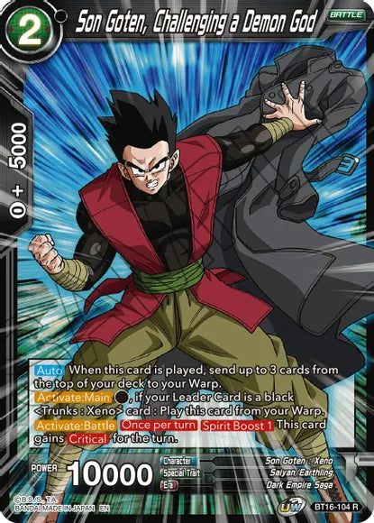 Son Goten, Challenging a Demon God (BT16-104) [Realm of the Gods] | Fandemonia Ltd