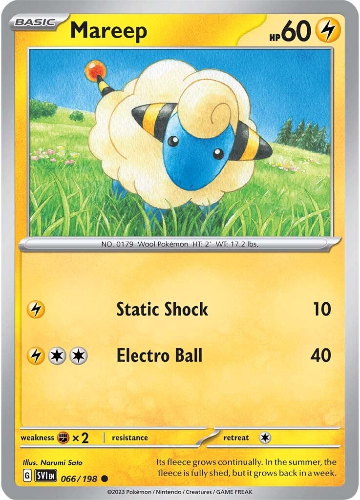 Mareep (066/198) [Scarlet & Violet: Base Set] | Fandemonia Ltd