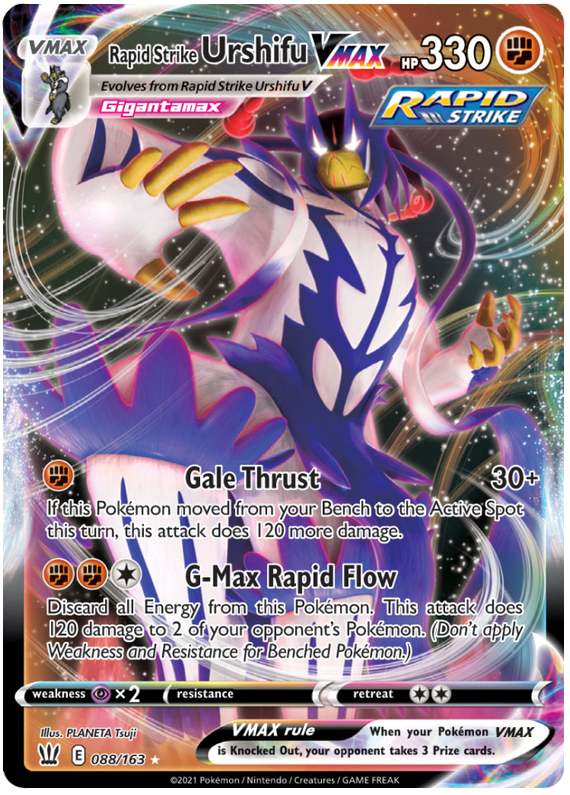 Rapid Strike Urshifu VMAX (088/163) (Jumbo Card) [Sword & Shield: Battle Styles] | Fandemonia Ltd