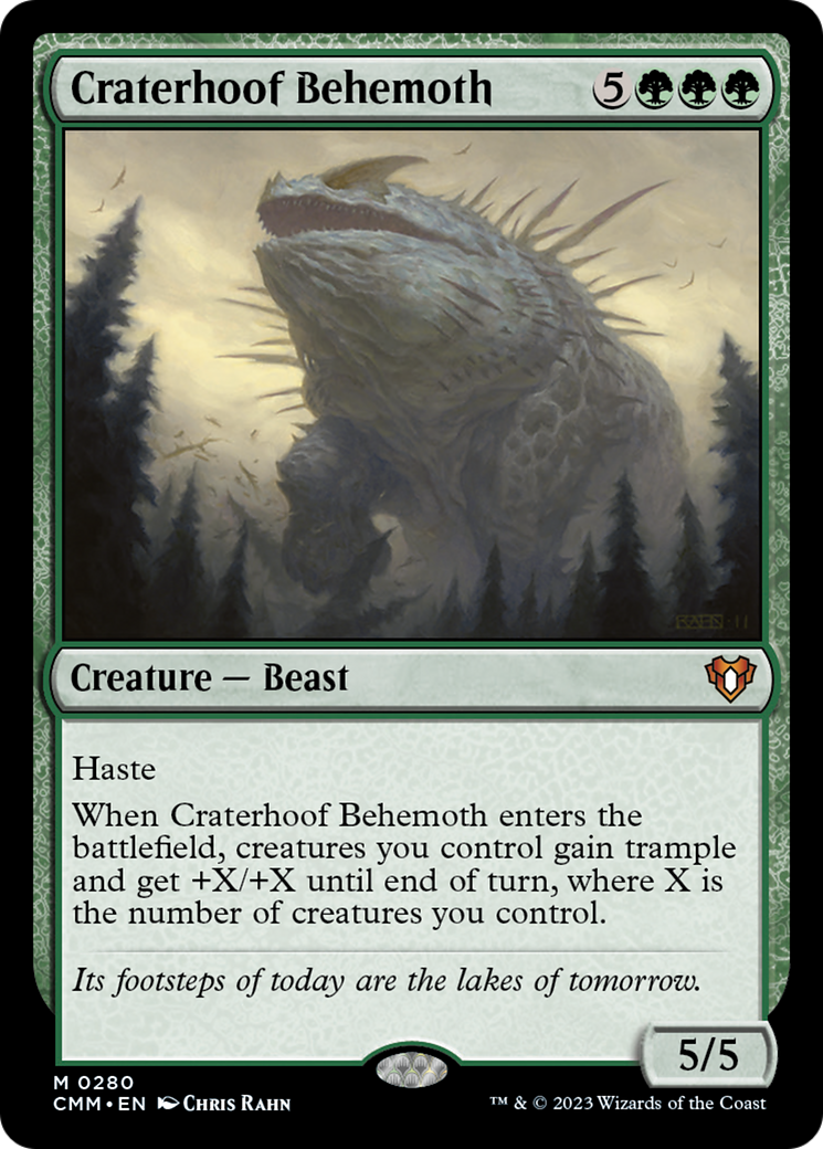 Craterhoof Behemoth [Commander Masters] | Fandemonia Ltd