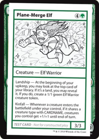 Plane-Merge Elf (2021 Edition) [Mystery Booster Playtest Cards] | Fandemonia Ltd