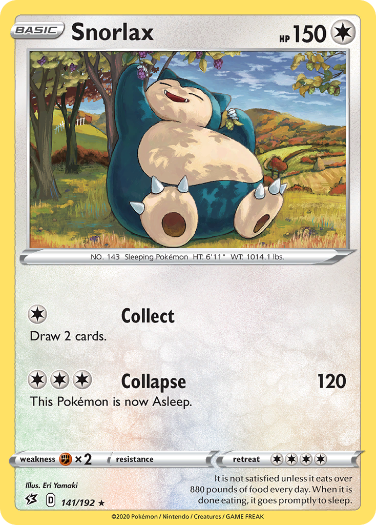 Snorlax (141/192) [Sword & Shield: Rebel Clash] | Fandemonia Ltd