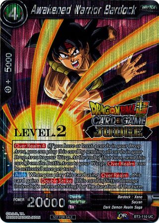 Awakened Warrior Bardock (Level 2) (BT3-110) [Judge Promotion Cards] | Fandemonia Ltd