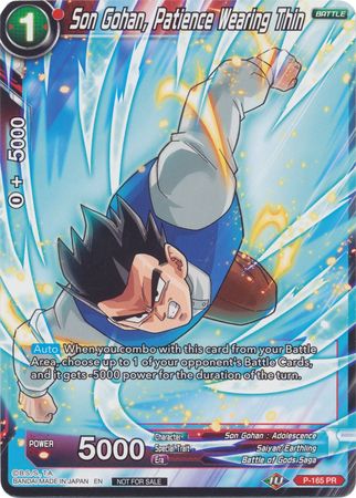 Son Gohan, Patience Wearing Thin (P-165) [Promotion Cards] | Fandemonia Ltd