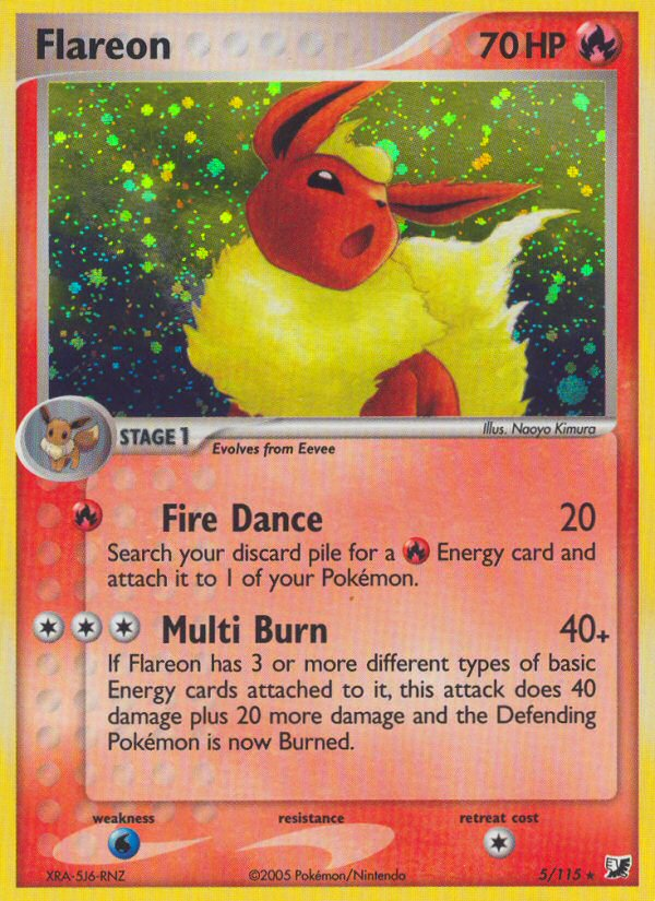 Flareon (5/115) [EX: Unseen Forces] | Fandemonia Ltd