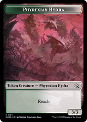 Warrior // Phyrexian Hydra (11) Double-Sided Token [March of the Machine Tokens] | Fandemonia Ltd