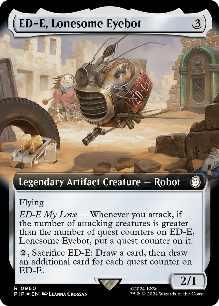 ED-E, Lonesome Eyebot (Extended Art) (Surge Foil) [Fallout] | Fandemonia Ltd