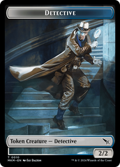 Detective // Bat Double-Sided Token [Murders at Karlov Manor Tokens] | Fandemonia Ltd