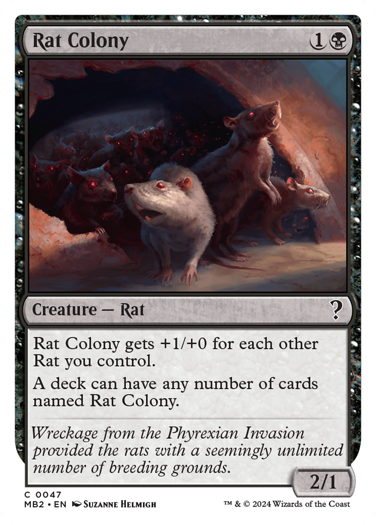 Rat Colony (White Border) [Mystery Booster 2] | Fandemonia Ltd