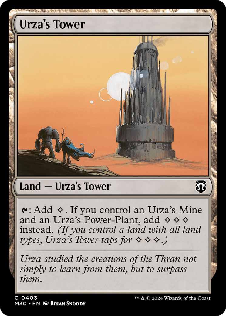 Urza's Tower (Ripple Foil) [Modern Horizons 3 Commander] | Fandemonia Ltd