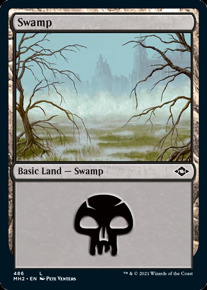 Swamp (486) (Foil Etched) [Modern Horizons 2] | Fandemonia Ltd