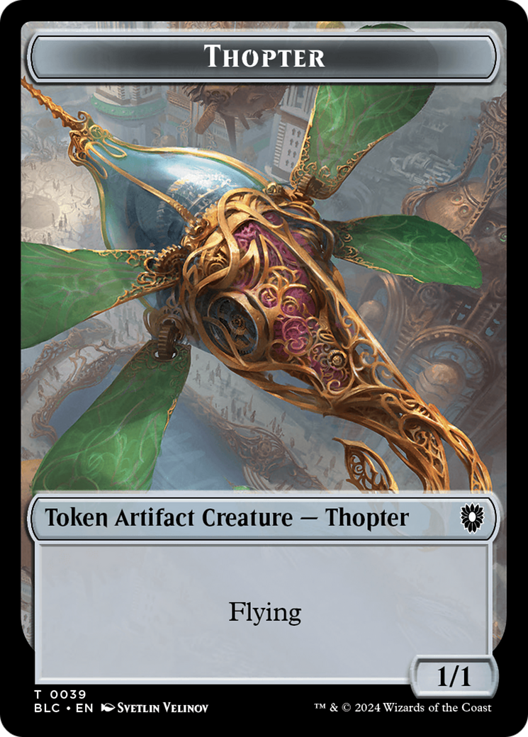 Goblin // Thopter Double-Sided Token [Bloomburrow Commander Tokens] | Fandemonia Ltd