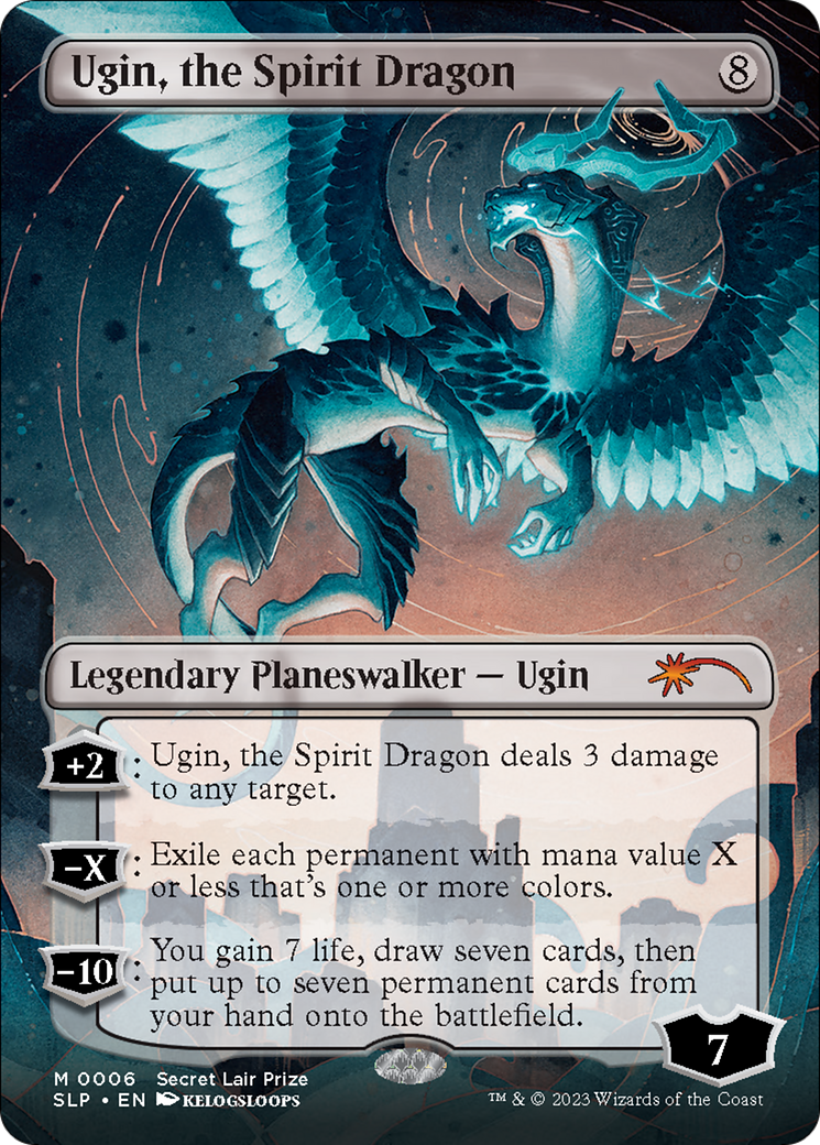 Ugin, the Spirit Dragon (Borderless) [Secret Lair Showdown] | Fandemonia Ltd