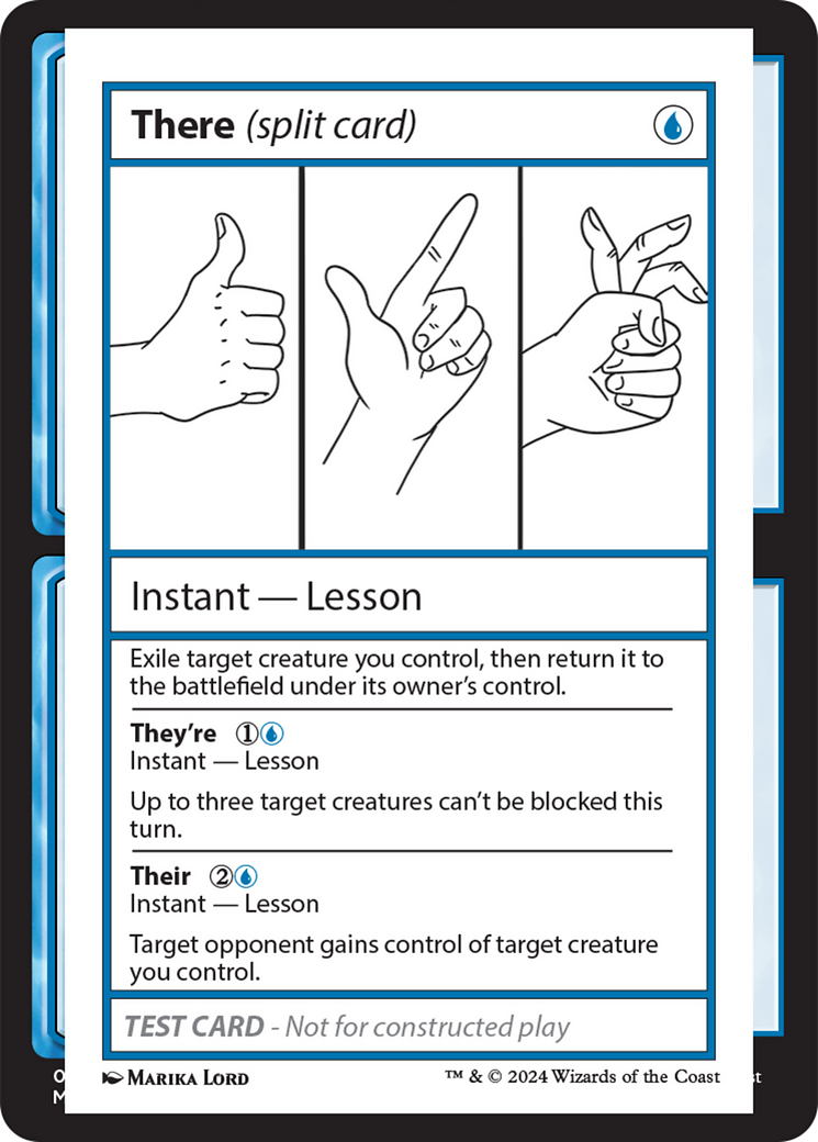 There (Split Card) [Mystery Booster 2 Playtest Cards] | Fandemonia Ltd