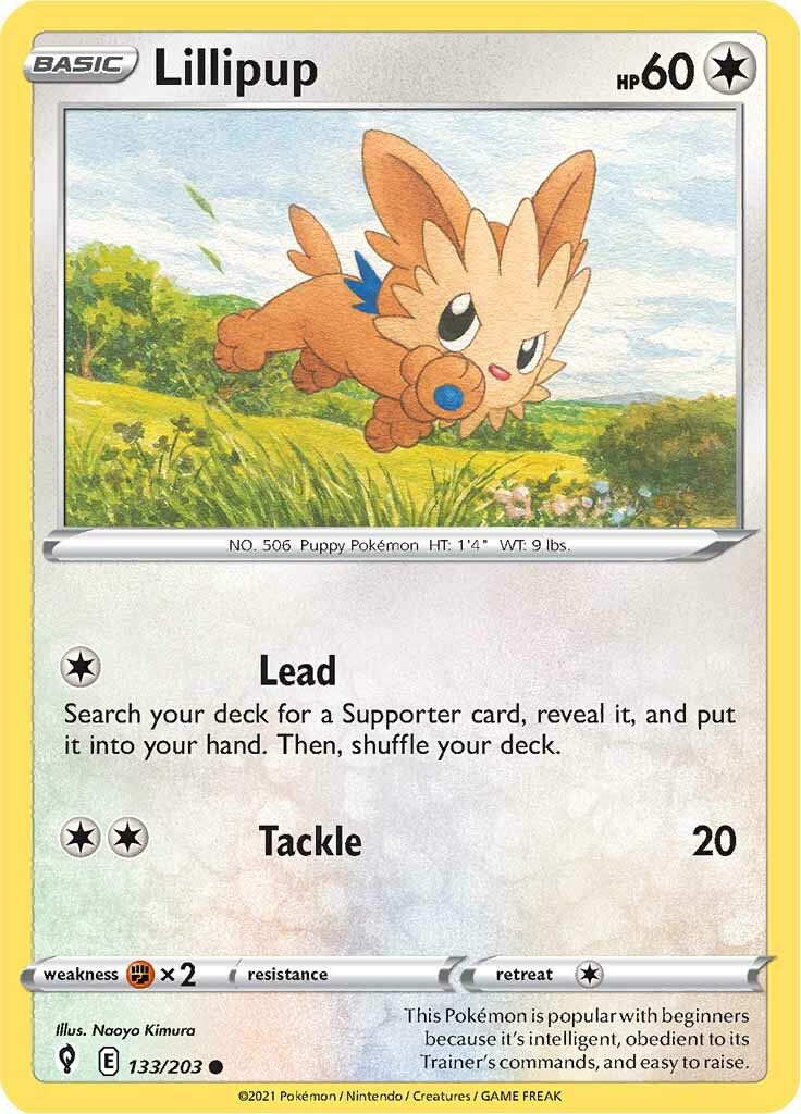 Lillipup (133/203) [Sword & Shield: Evolving Skies] | Fandemonia Ltd