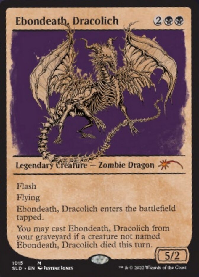 Ebondeath, Dracolich (Showcase) [Secret Lair Drop Series] | Fandemonia Ltd