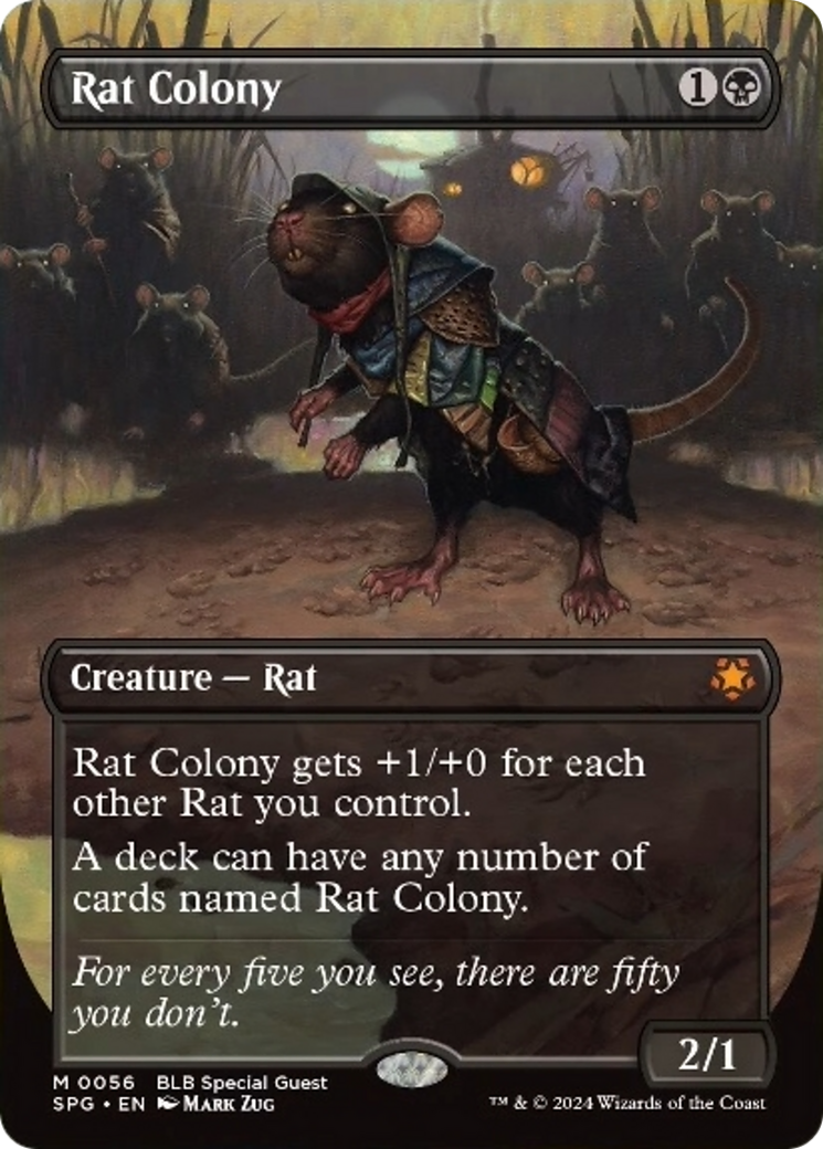 Rat Colony (Borderless) [Bloomburrow Special Guests] | Fandemonia Ltd