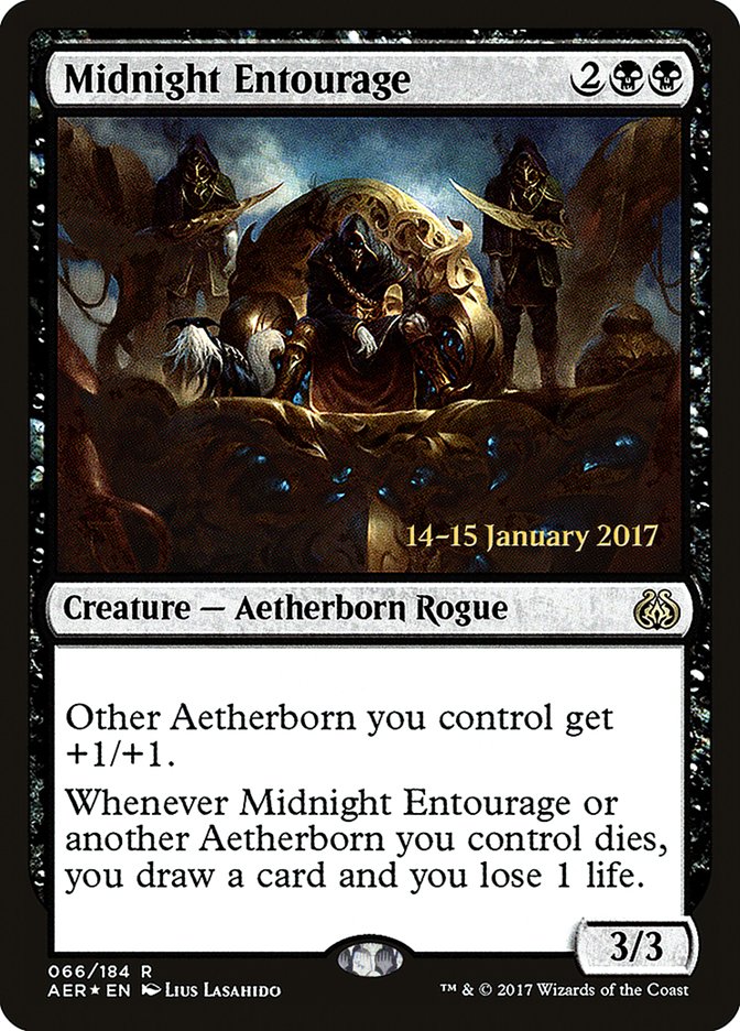 Midnight Entourage [Aether Revolt Prerelease Promos] | Fandemonia Ltd