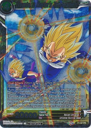 Vegeta, a Master's Temperament (Series 7 Super Dash Pack) (P-137) [Promotion Cards] | Fandemonia Ltd