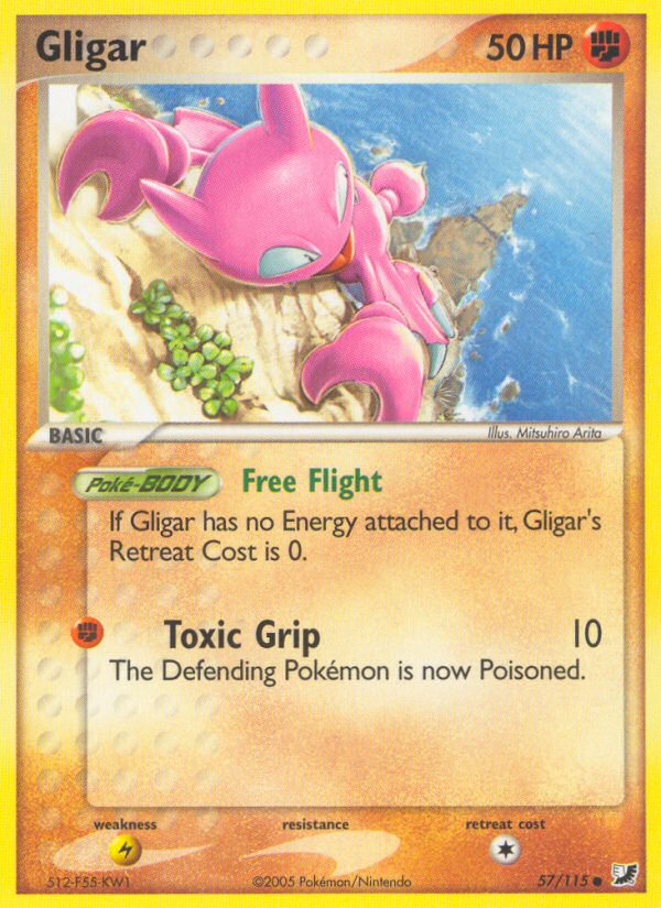 Gligar (57/115) [EX: Unseen Forces] | Fandemonia Ltd