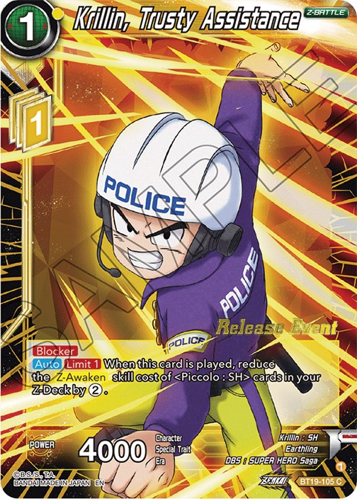 Krillin, Trusty Assistance (Fighter's Ambition Holiday Pack) (BT19-105) [Tournament Promotion Cards] | Fandemonia Ltd