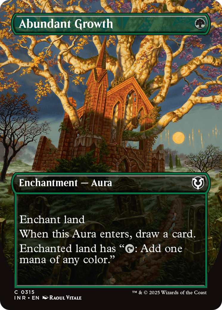 Abundant Growth (Borderless) [Innistrad Remastered] | Fandemonia Ltd