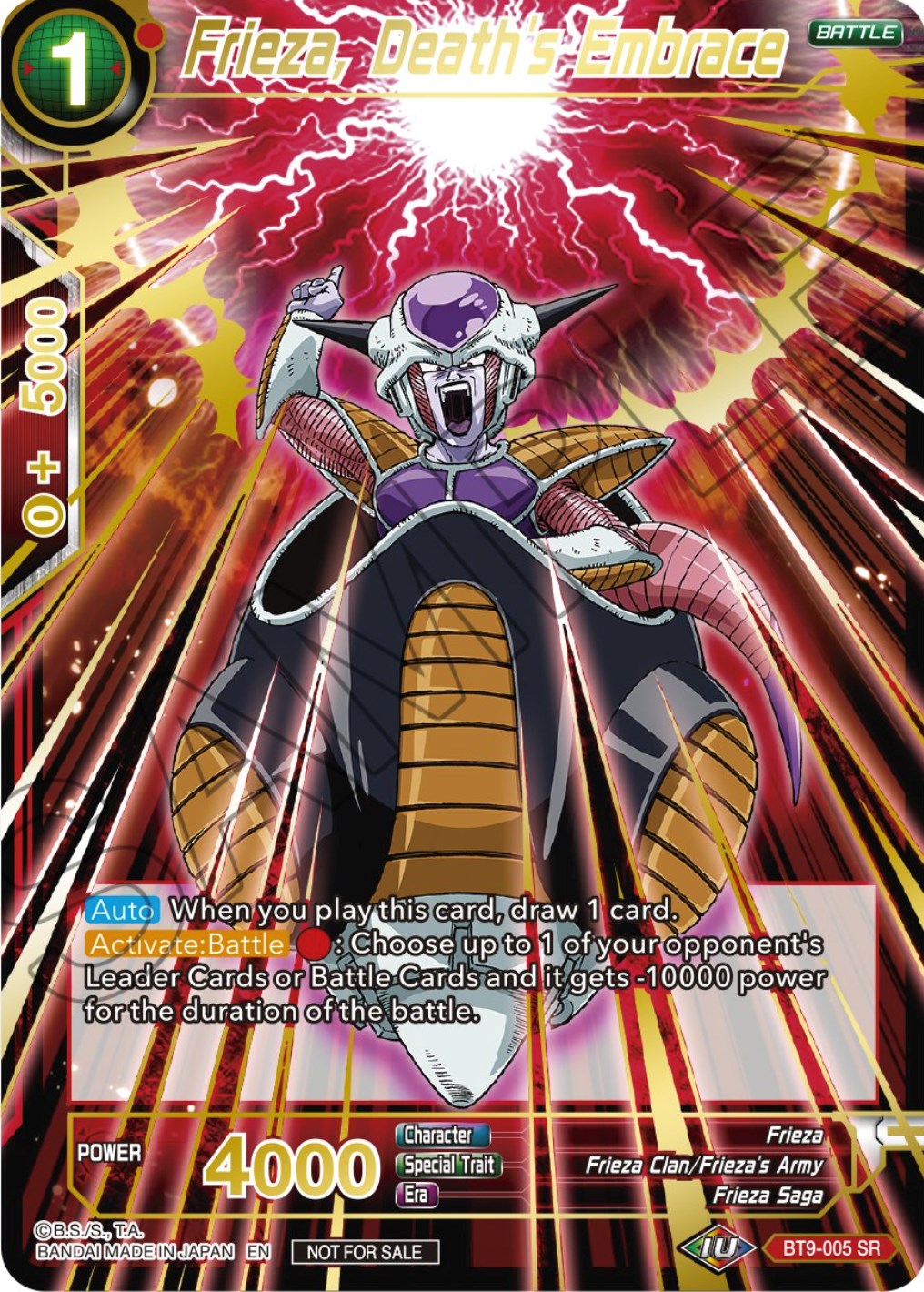 Frieza, Death's Embrace (BT9-005) [Tournament Promotion Cards] | Fandemonia Ltd