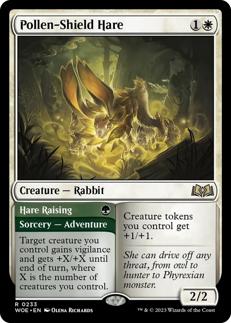 Pollen-Shield Hare // Hare Raising [Wilds of Eldraine] | Fandemonia Ltd