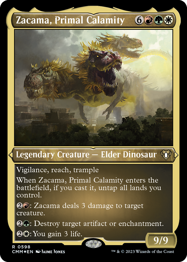 Zacama, Primal Calamity (Foil Etched) [Commander Masters] | Fandemonia Ltd