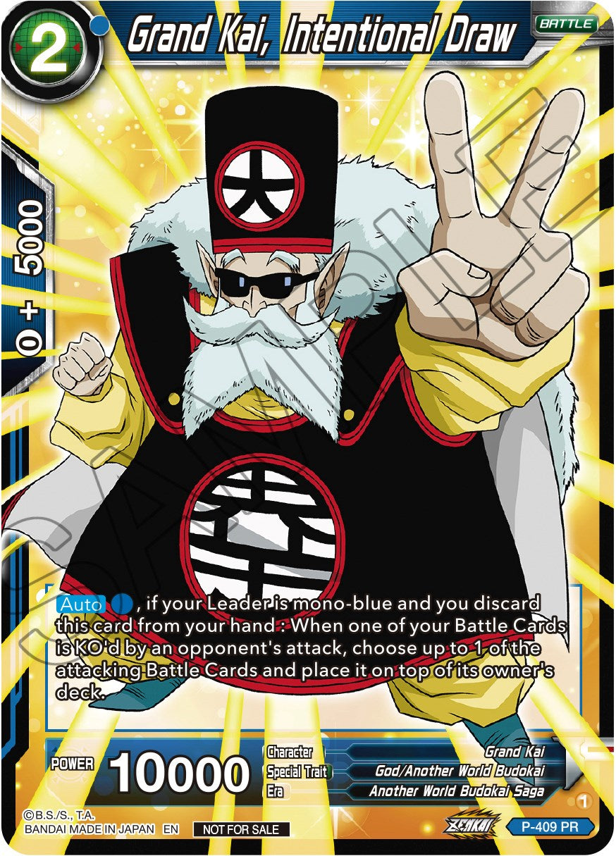 Grand Kai, Intentional Law (Zenkai Series Tournament Pack Vol.1) (P-409) [Tournament Promotion Cards] | Fandemonia Ltd