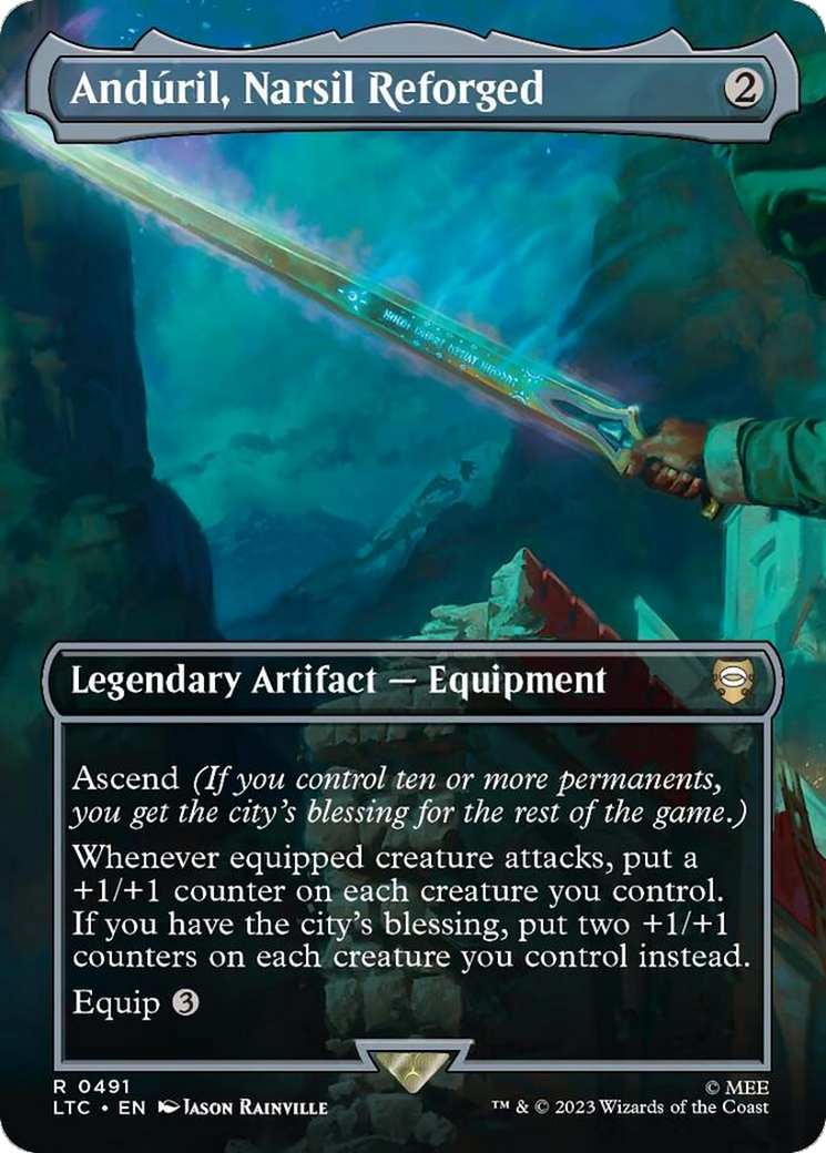 Anduril, Narsil Reforged (Borderless) [The Lord of the Rings: Tales of Middle-Earth Commander] | Fandemonia Ltd