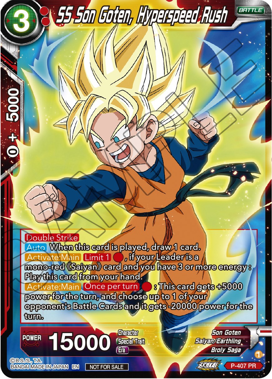 SS Son Goten, Hyperspeed Rush (Zenkai Series Tournament Pack Vol.1) (P-407) [Tournament Promotion Cards] | Fandemonia Ltd