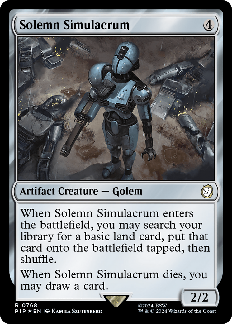 Solemn Simulacrum (Surge Foil) [Fallout] | Fandemonia Ltd