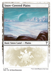 Snow-Covered Plains (White Border) [Mystery Booster 2] | Fandemonia Ltd