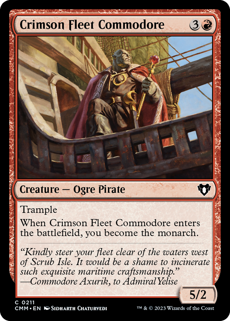 Crimson Fleet Commodore [Commander Masters] | Fandemonia Ltd