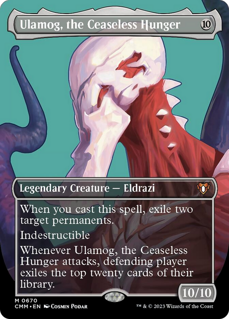 Ulamog, the Ceaseless Hunger (Borderless Profile) [Commander Masters] | Fandemonia Ltd