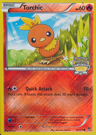 Torchic (12/111) (City Championship Promo) [XY: Furious Fists] | Fandemonia Ltd