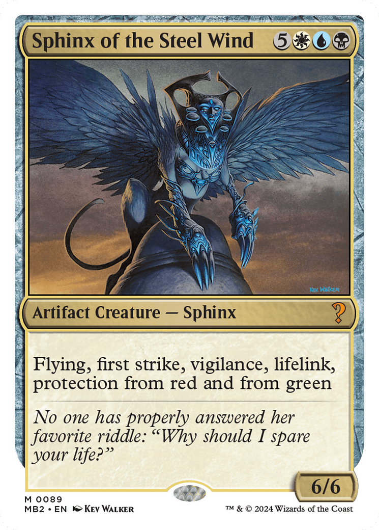 Sphinx of the Steel Wind (White Border) [Mystery Booster 2] | Fandemonia Ltd