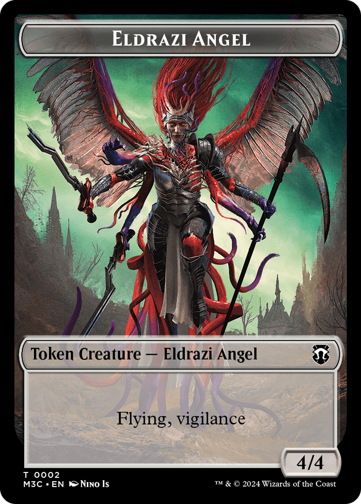 Eldrazi Angel // Copy Double-Sided Token [Modern Horizons 3 Commander Tokens] | Fandemonia Ltd