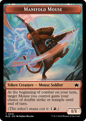 Sword // Manifold Mouse Double-Sided Token [Bloomburrow Tokens] | Fandemonia Ltd