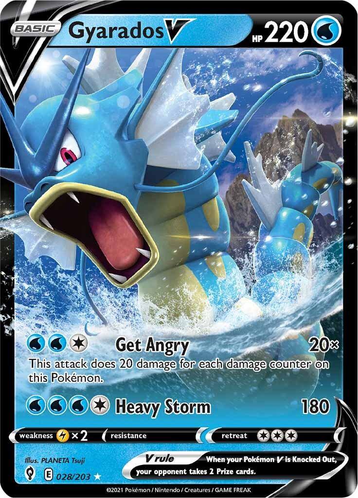 Gyarados V (028/203) [Sword & Shield: Evolving Skies] | Fandemonia Ltd