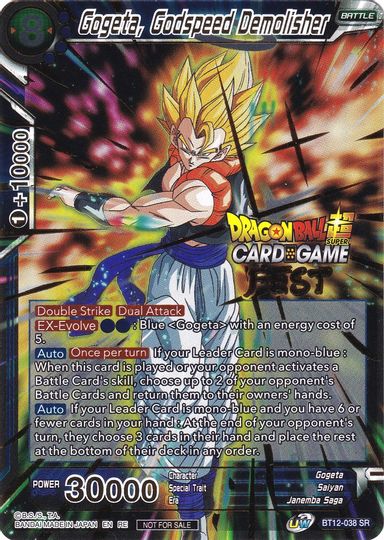 Gogeta, Godspeed Demolisher (Card Game Fest 2022) (BT12-038) [Tournament Promotion Cards] | Fandemonia Ltd