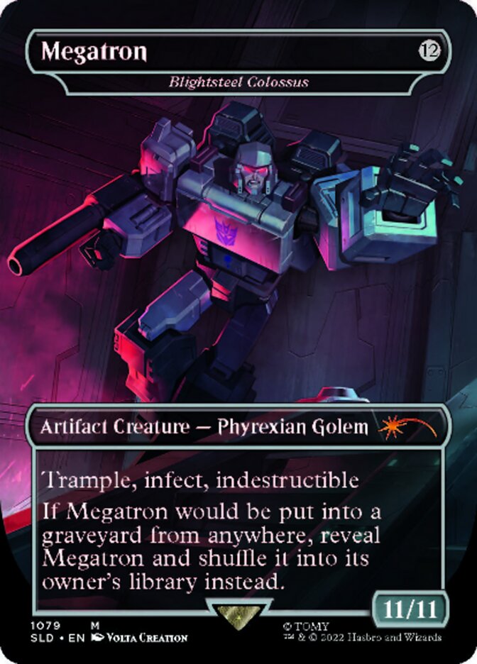 Blightsteel Colossus - Megatron (Borderless) [Secret Lair Drop Series] | Fandemonia Ltd