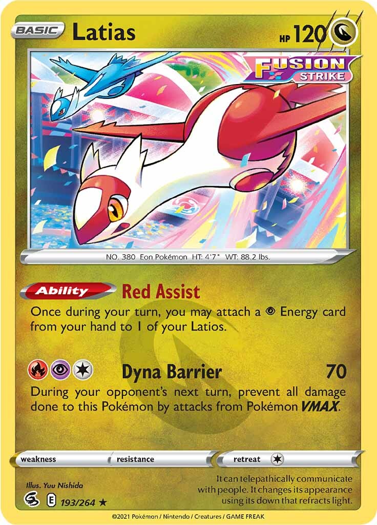 Latias (193/264) [Sword & Shield: Fusion Strike] | Fandemonia Ltd