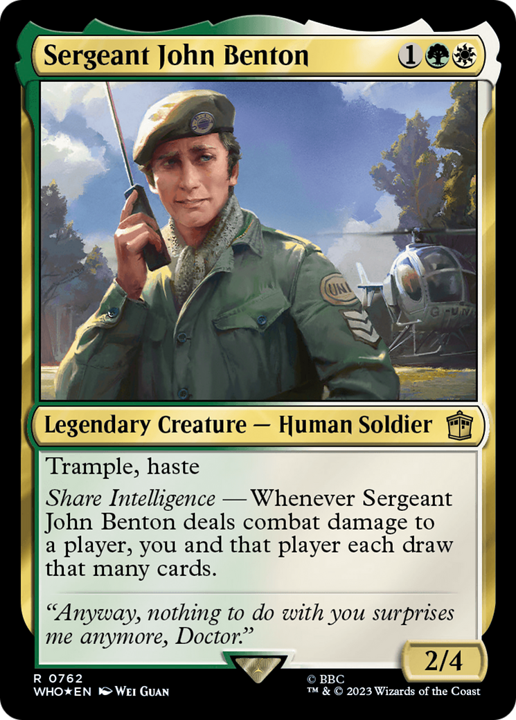 Sergeant John Benton (Surge Foil) [Doctor Who] | Fandemonia Ltd