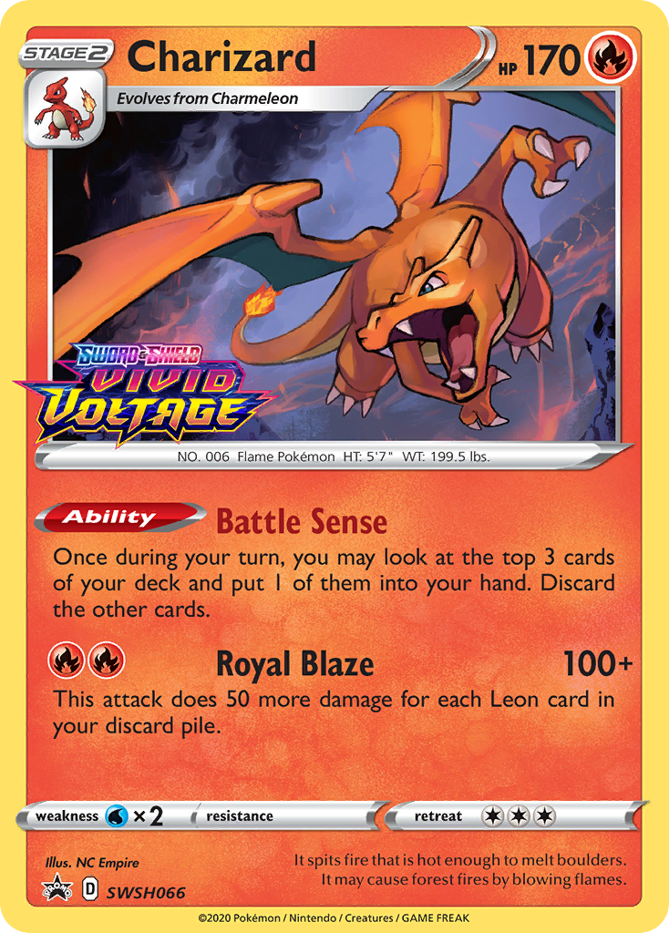 Charizard (SWSH066) (Prerelease Promo) [Sword & Shield: Black Star Promos] | Fandemonia Ltd