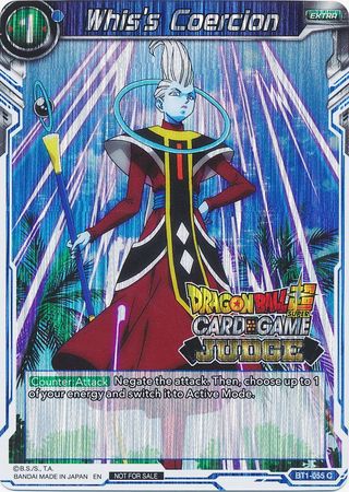 Whis's Coercion (BT1-055) [Judge Promotion Cards] | Fandemonia Ltd