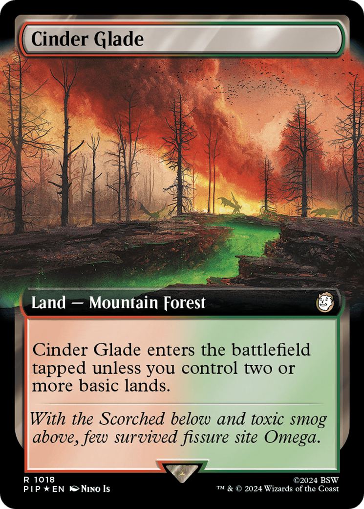 Cinder Glade (Extended Art) (Surge Foil) [Fallout] | Fandemonia Ltd